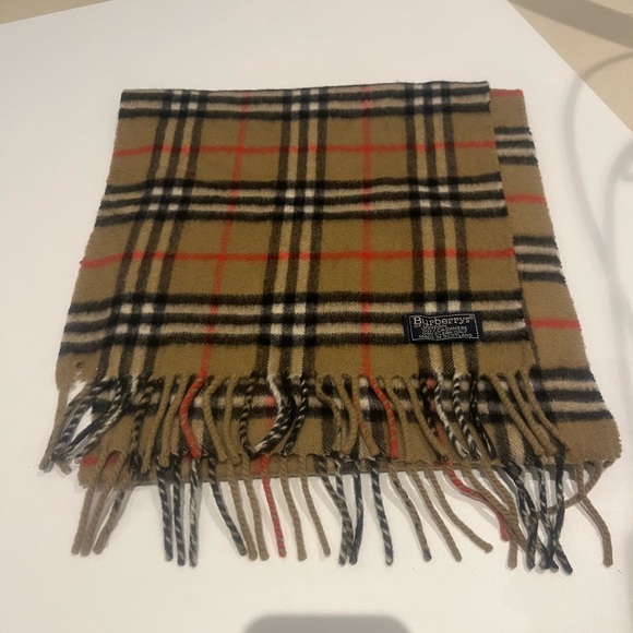 Burberry authentic scarf classic vintage style 100% cashmere nova check - Picture 2 of 8